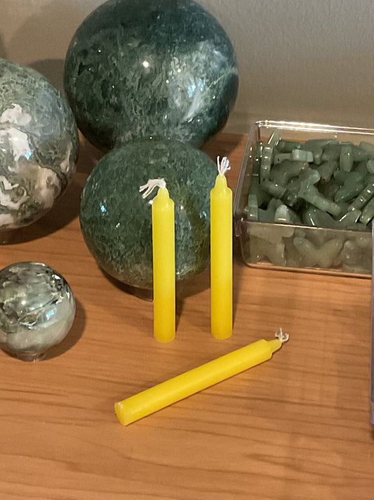 Yellow Alter Chime Candle