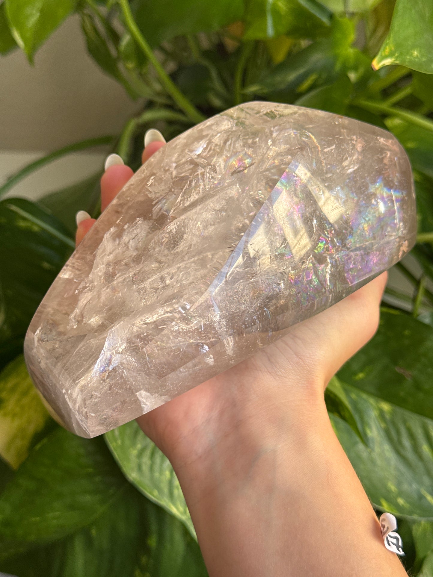 XL Rainbow Clear Quartz Freeform