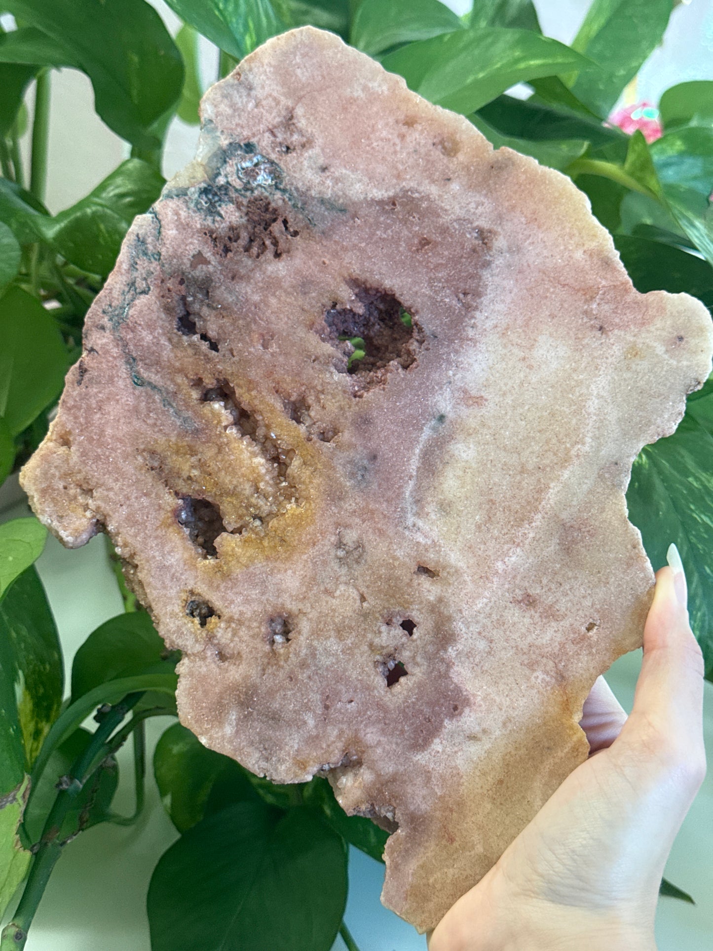 Pink Amethyst XL Statement Slab