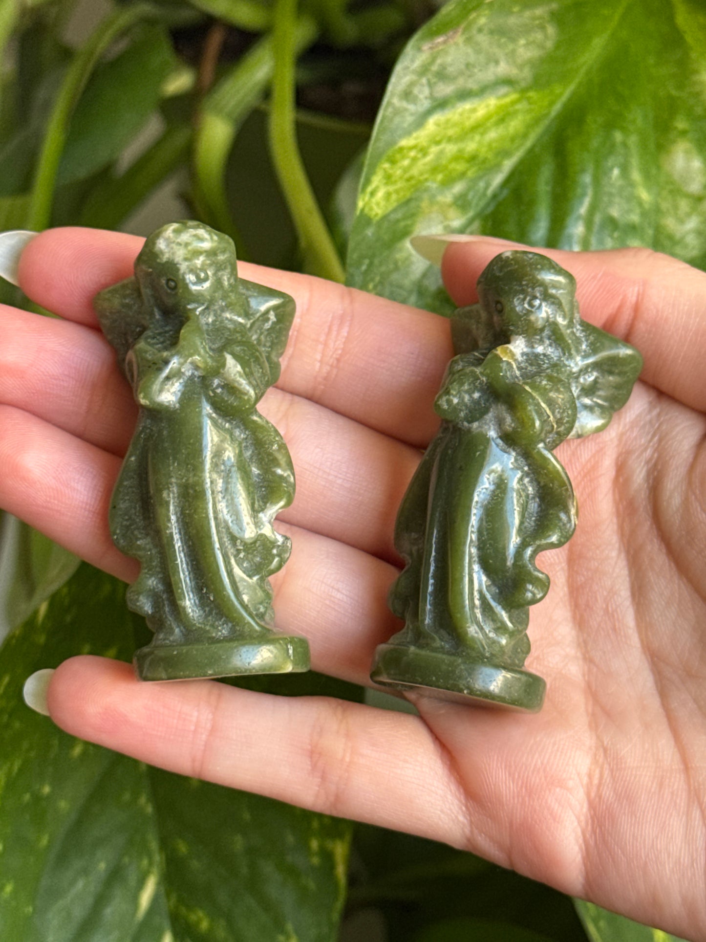 Green Jasper Angel Fairy