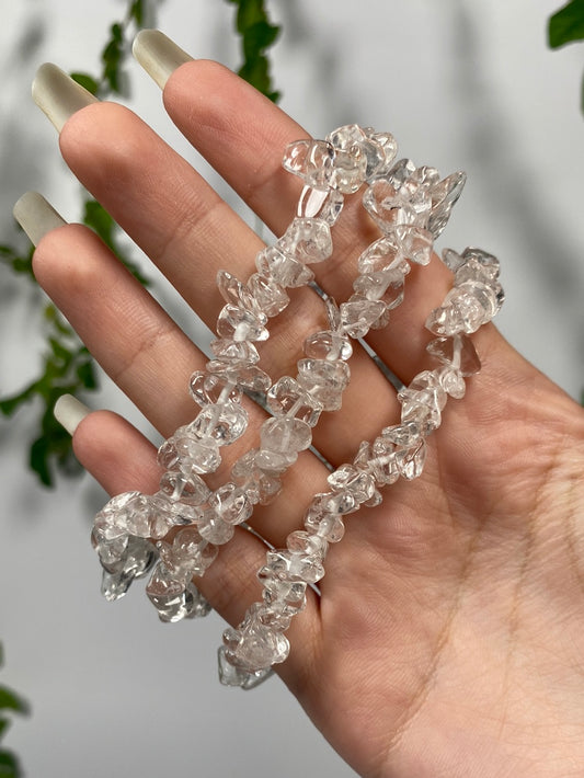 Clear Quartz Chip Bracelet