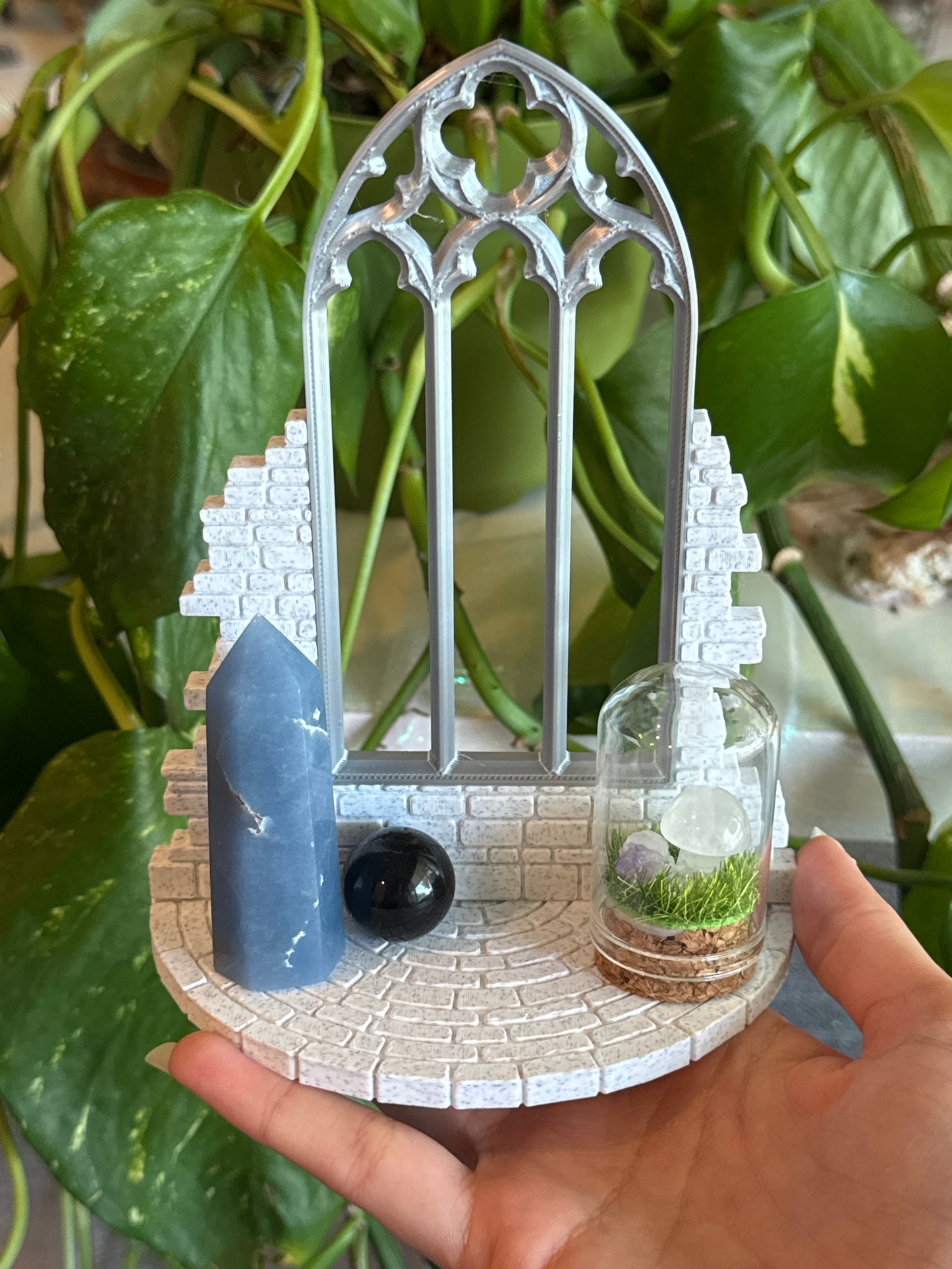 Arched Window Crystal Display