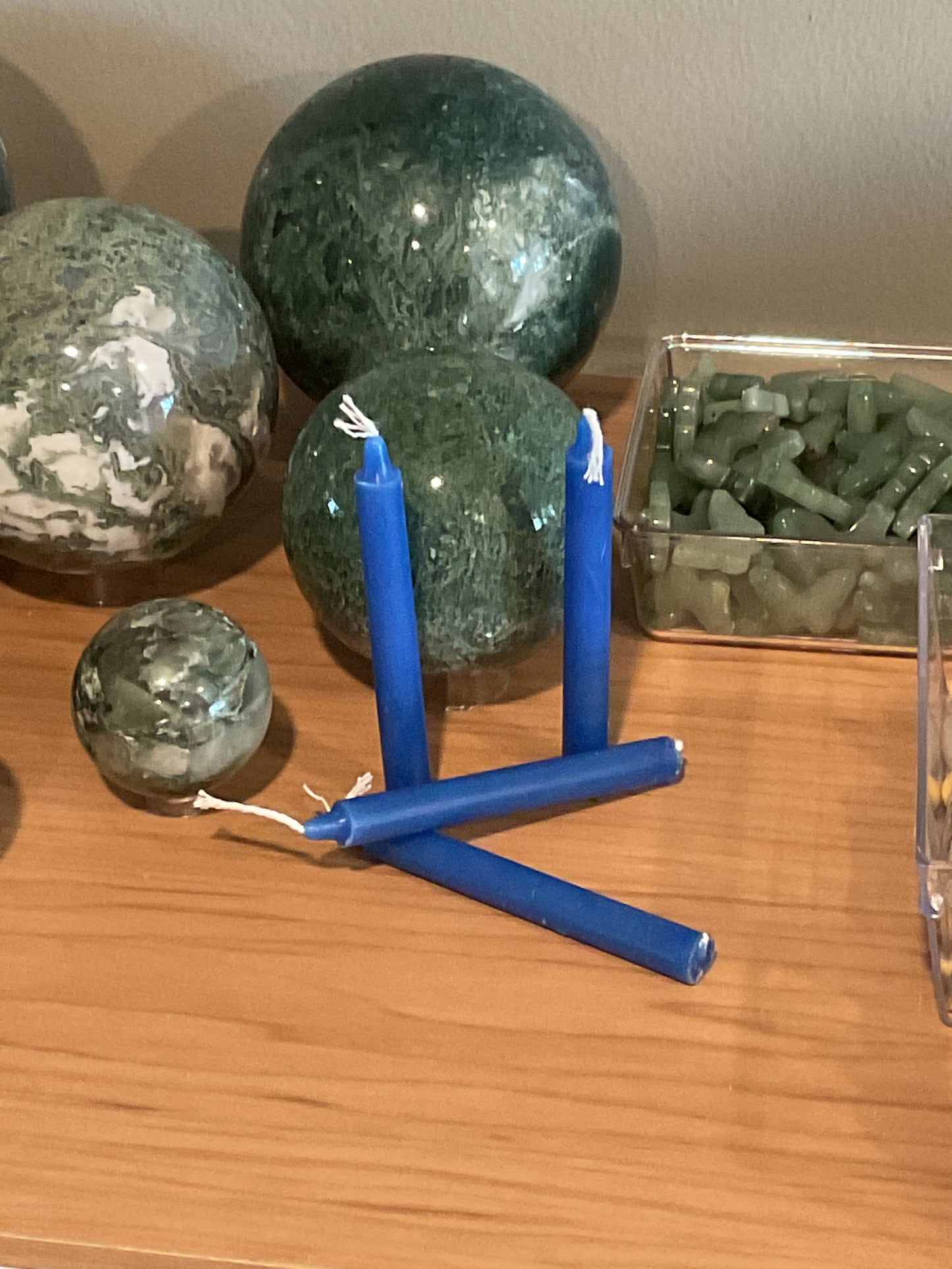 Blue Alter Chime Candle