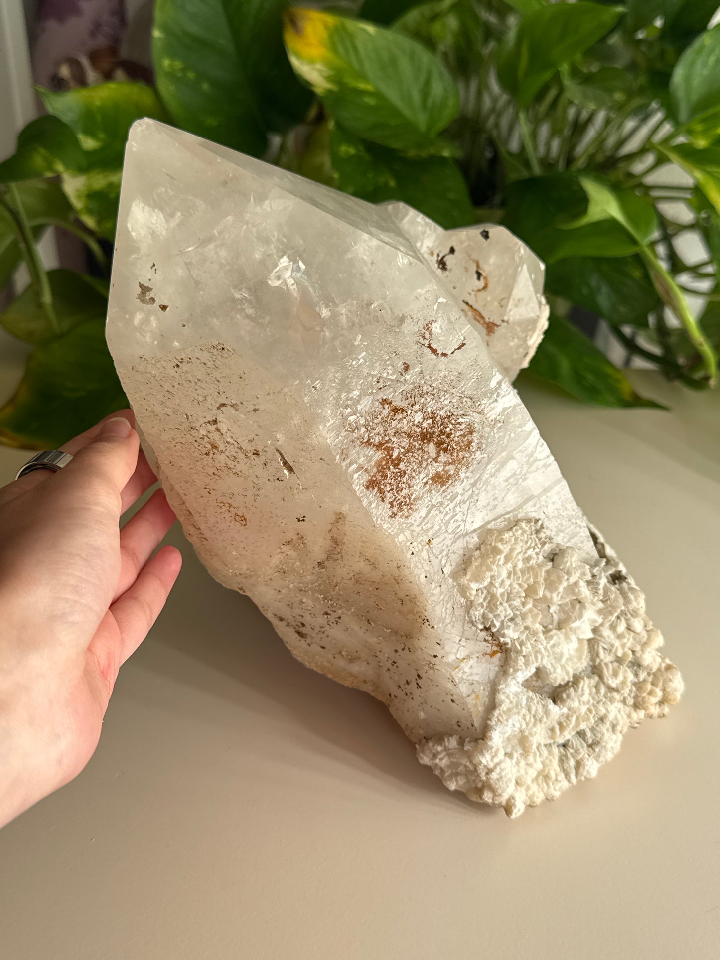 HUGE Quartz Specimen with Calcite