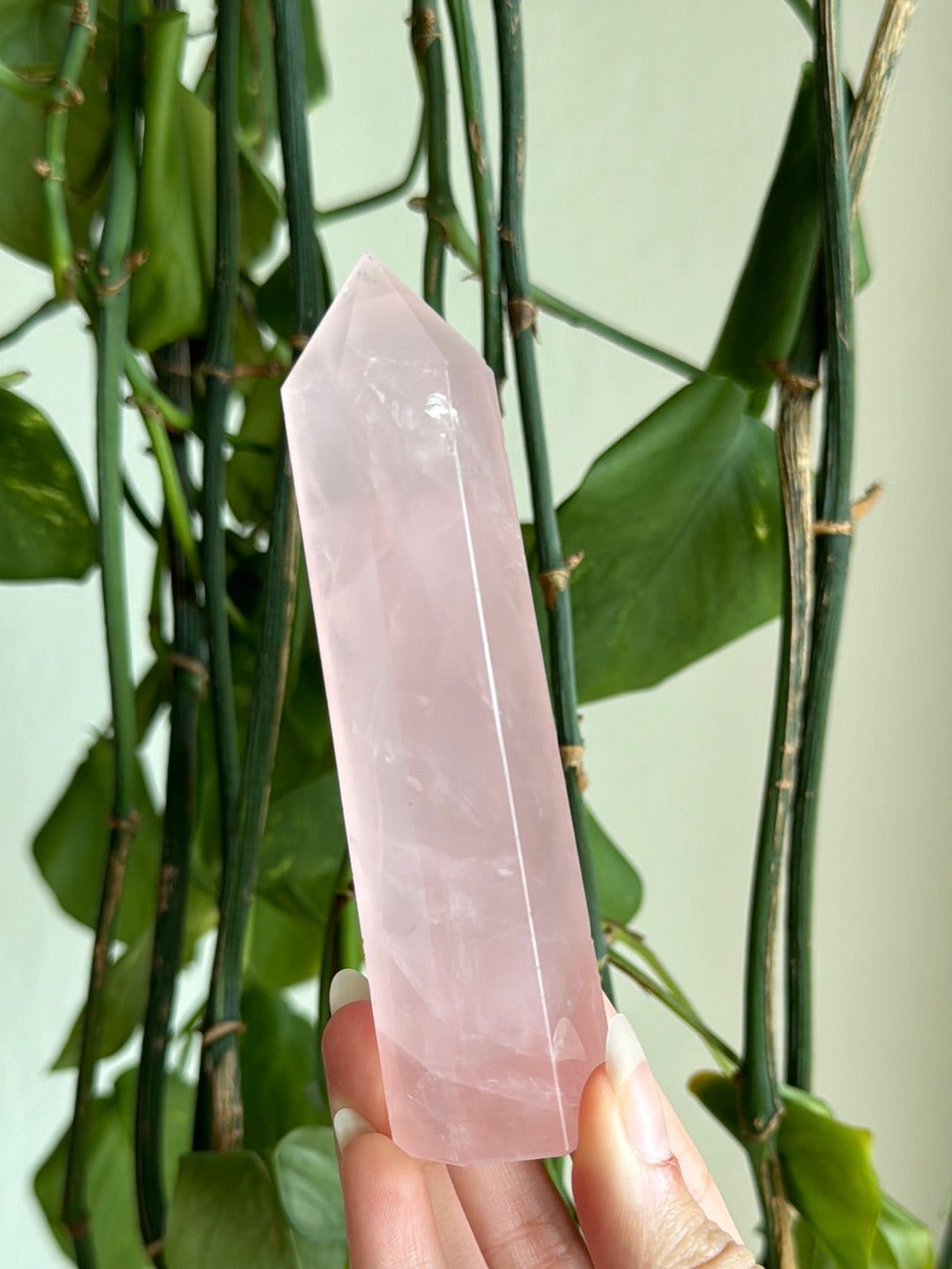 Gemmy Rose Quartz Tower