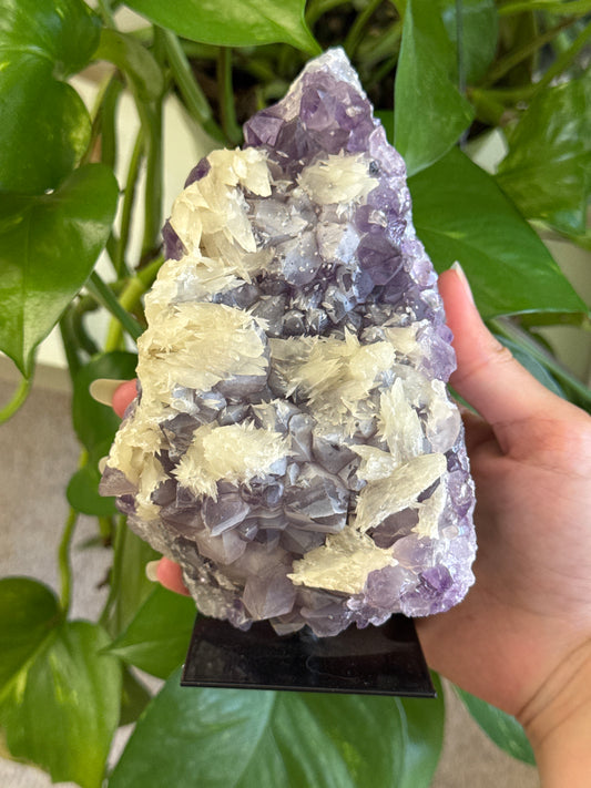 Statement Amethyst Calcite Cluster