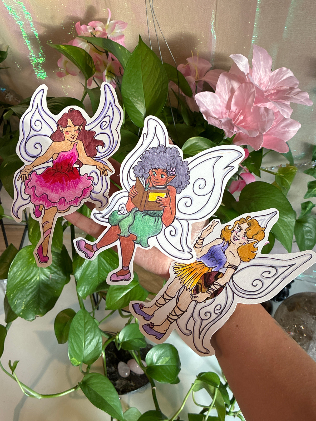 Hand Drawn Fairy Trio 🧚🏻