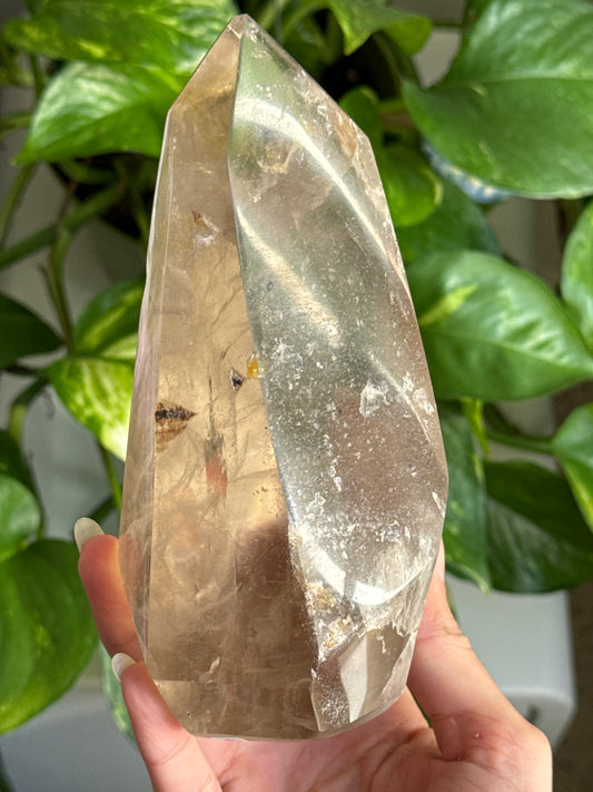 Smoky Garden Quartz Tower
