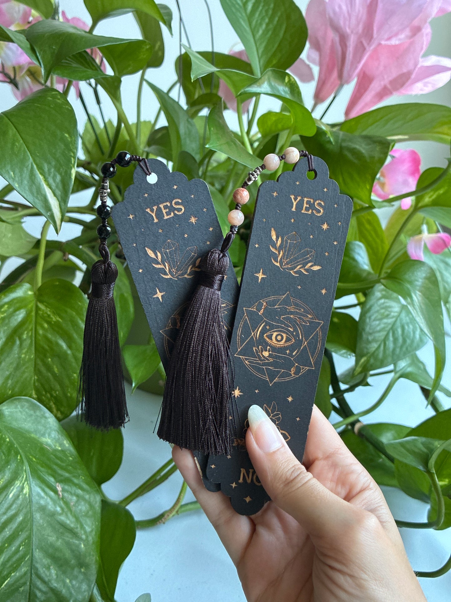 Black Seeing Eye Wood Bookmark | You Pick Material