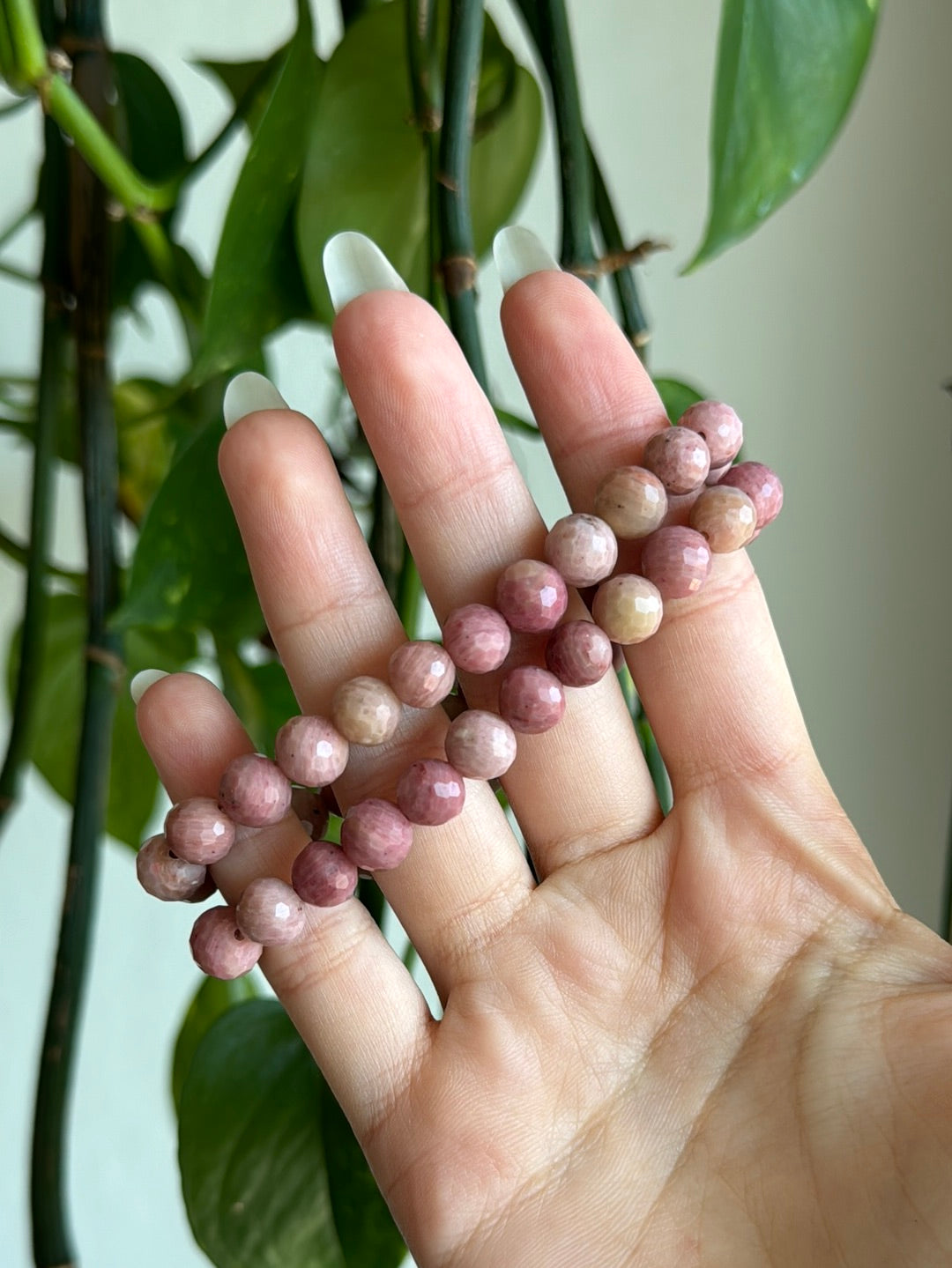 Rhodonite Facted Bracelet