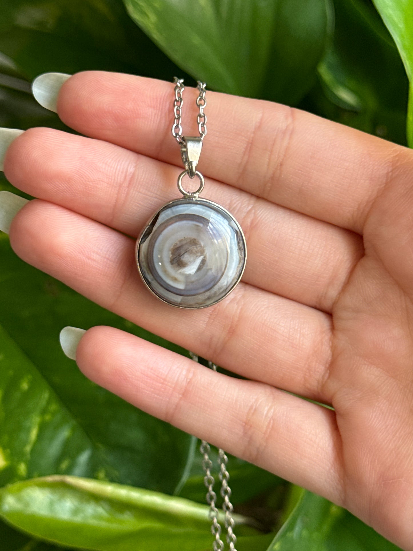 Orbicular Sea Jasper “Eye” Necklace | You Pick