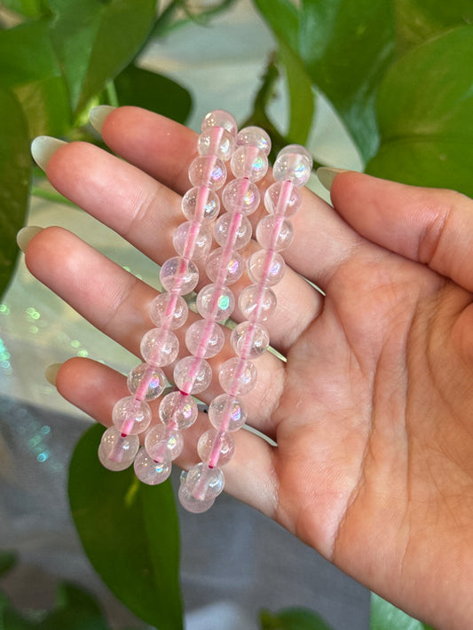 Gemmy Aura Rose Quartz Bracelet