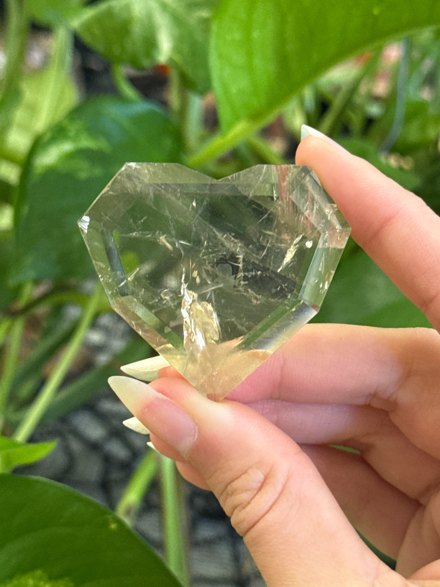 Citrine Geometric Heart