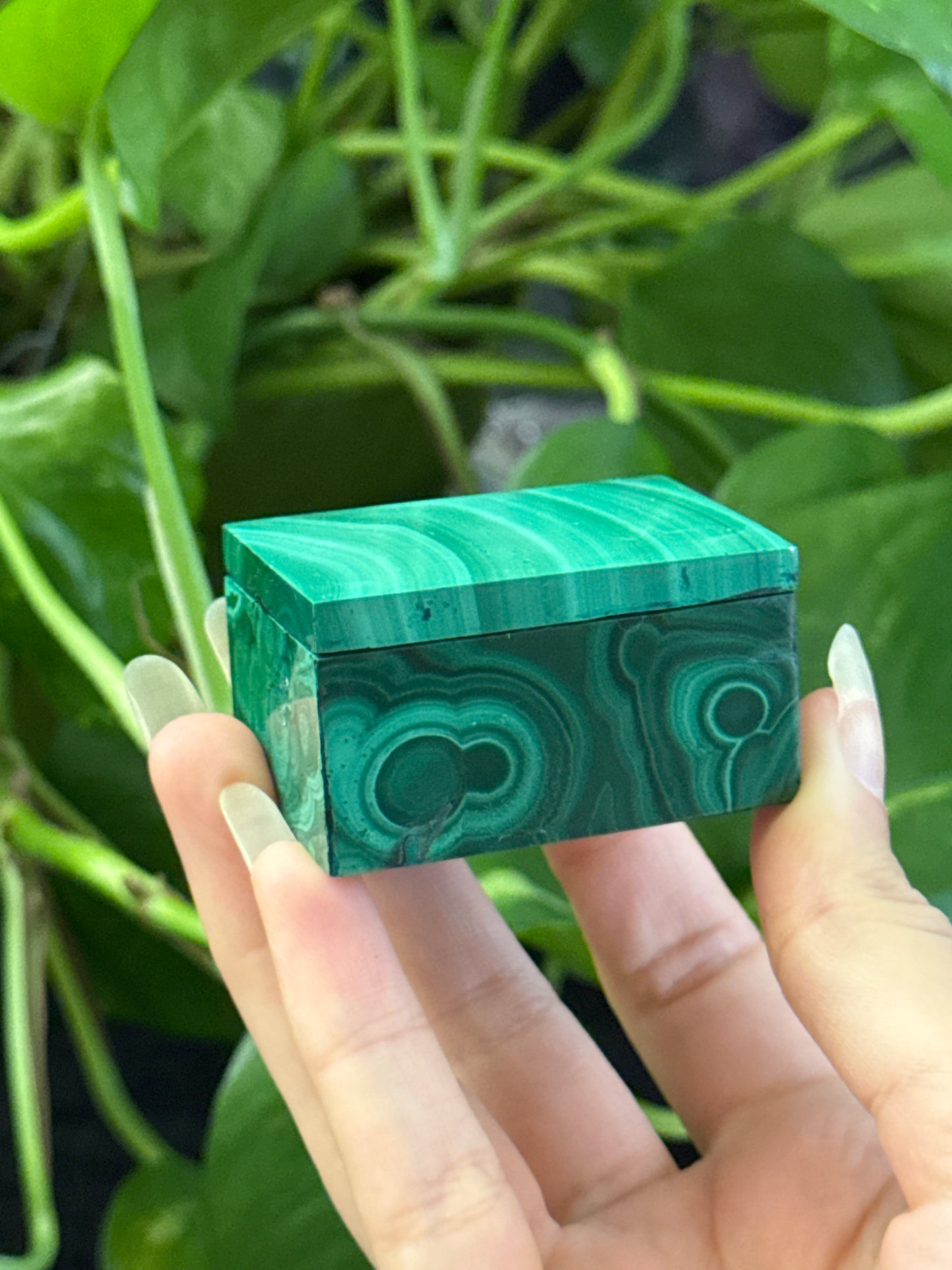 Hand Crafted Malachite Box