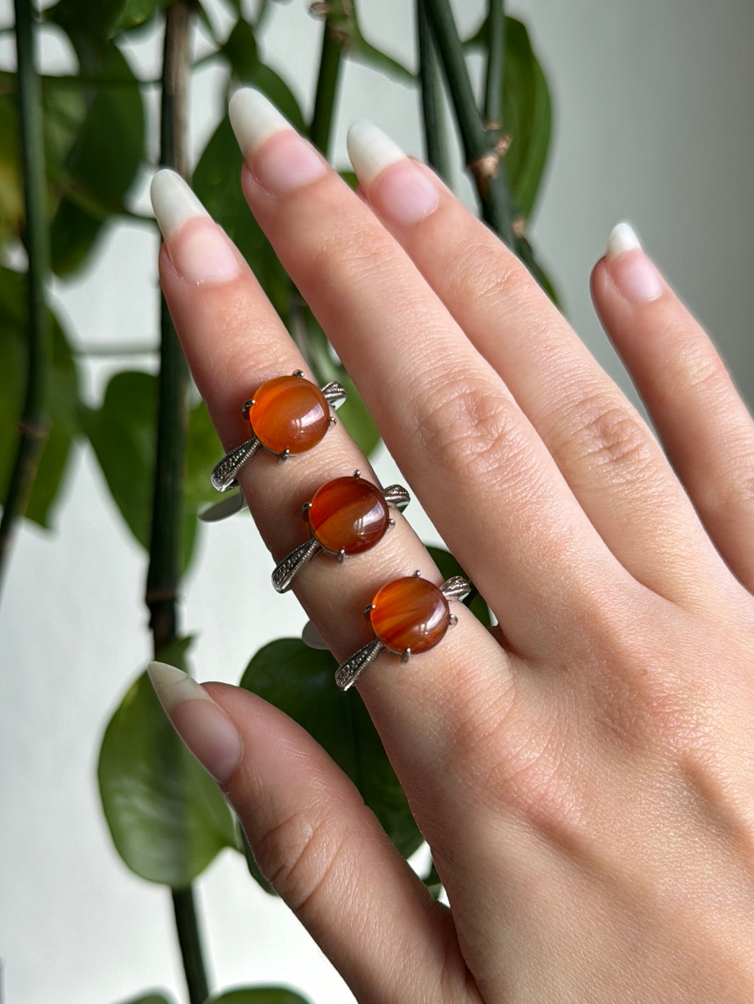 Carnelian Adjustable Ring B