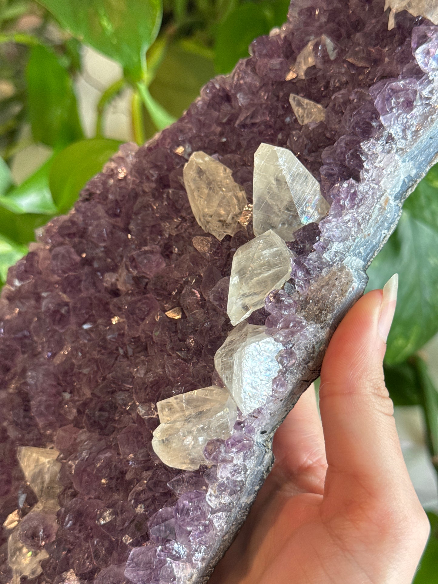 Statement High Grade Sparkly Amethyst Specimen with Calcite