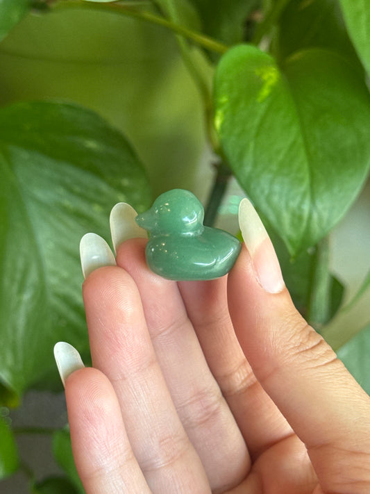 Green Aventurine Duck