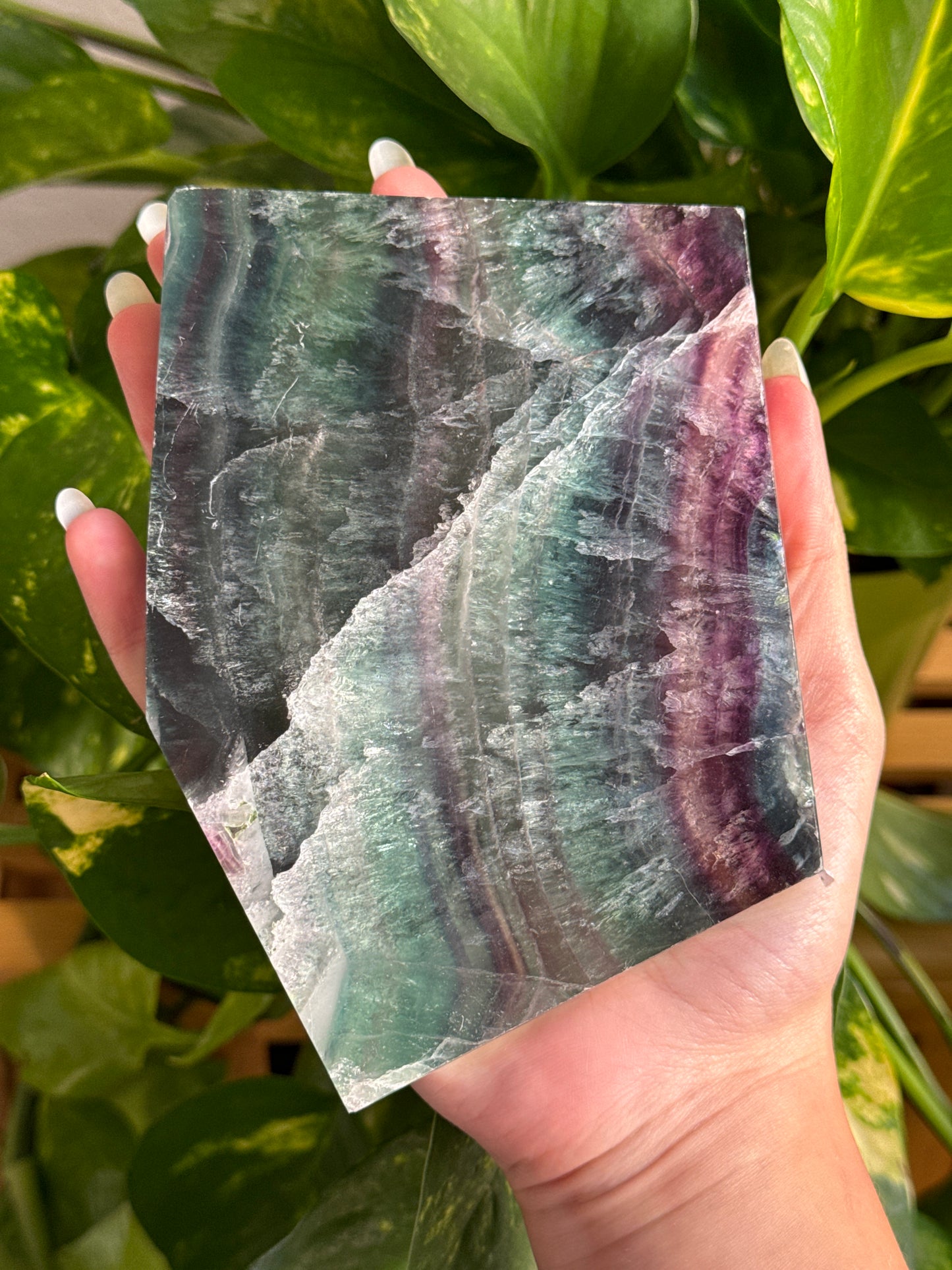 Large Dreamy Fluorite Slab