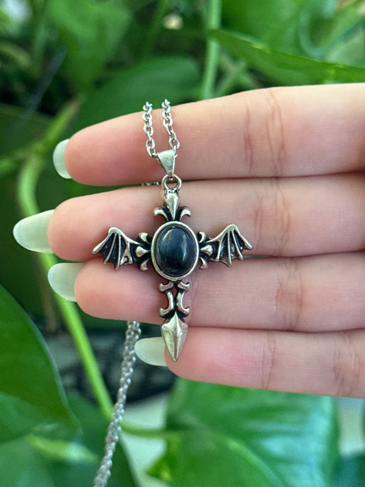 Pietersite Bat Dagger Necklace