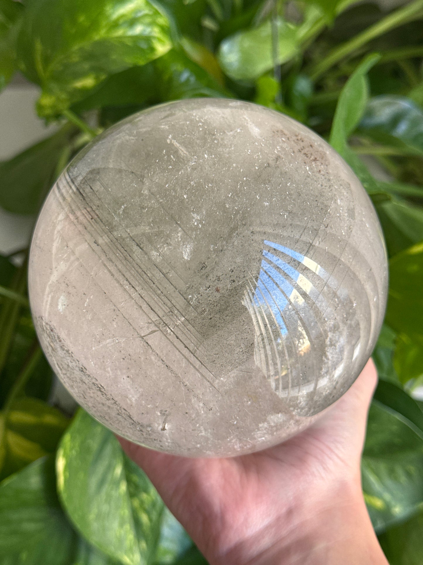 Statement Phantom Garden Quartz Sphere 120mm