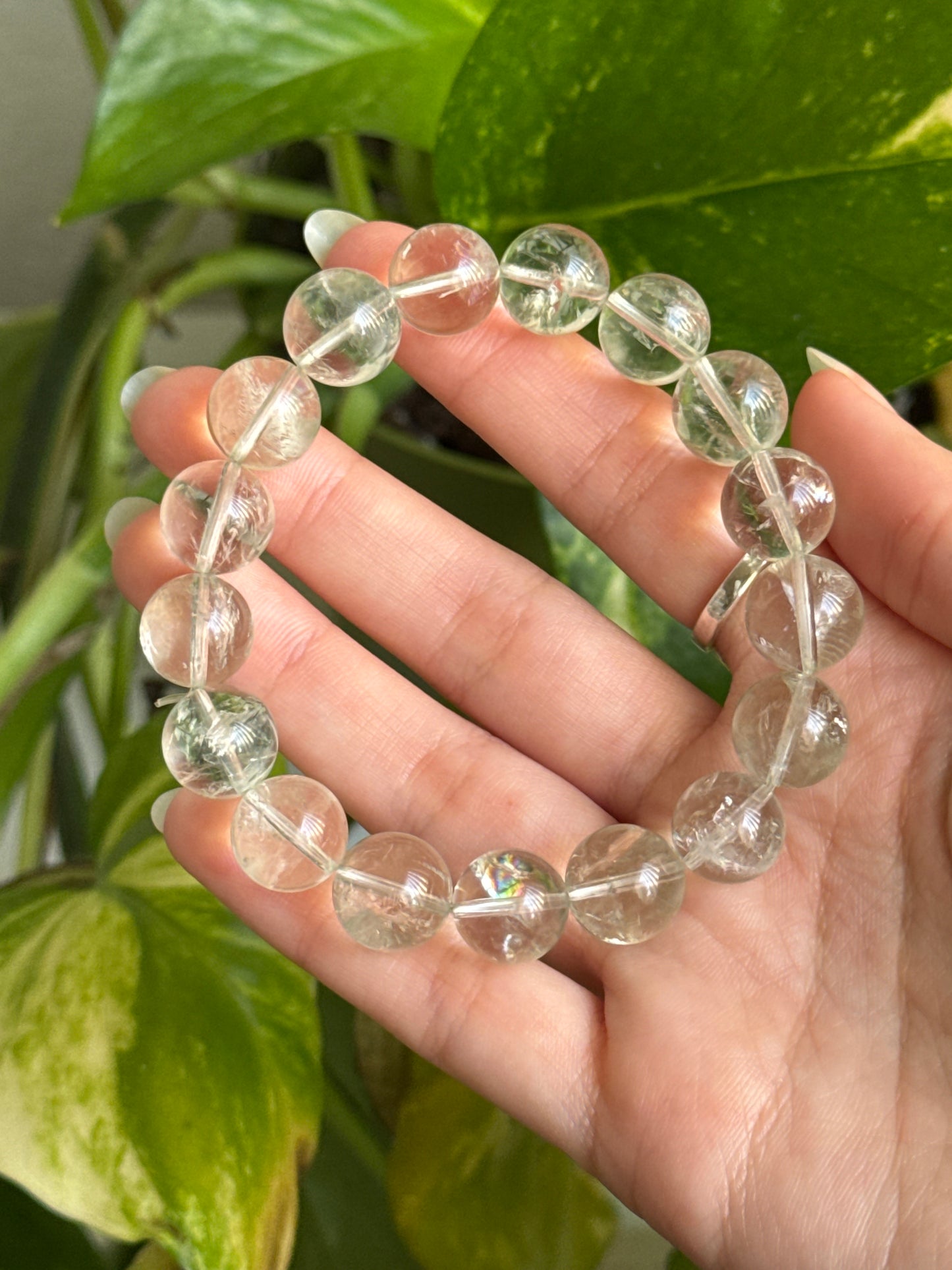 Prasiolite Chunky Bracelet