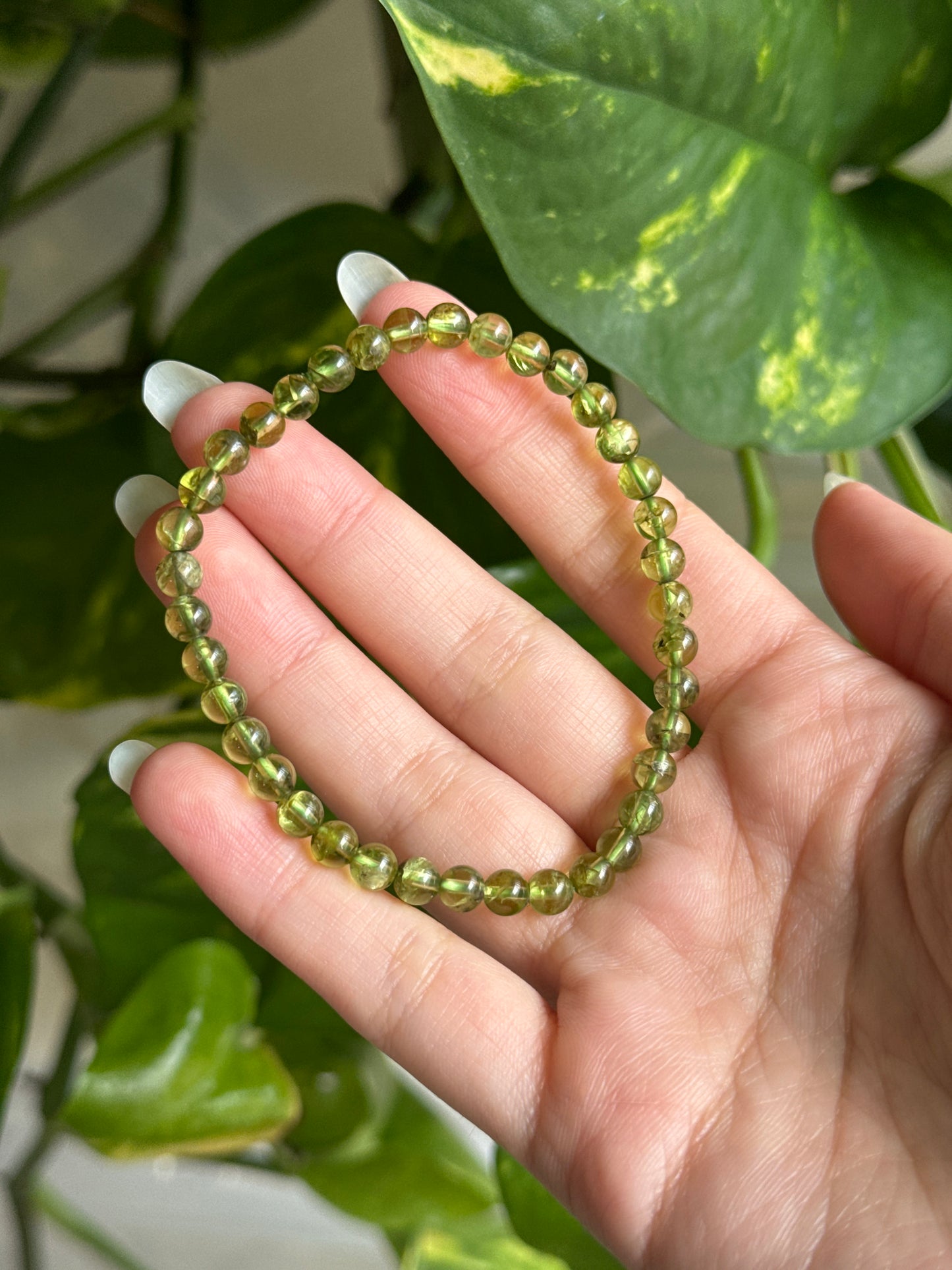 High Grade Peridot/Olivine Bracelet