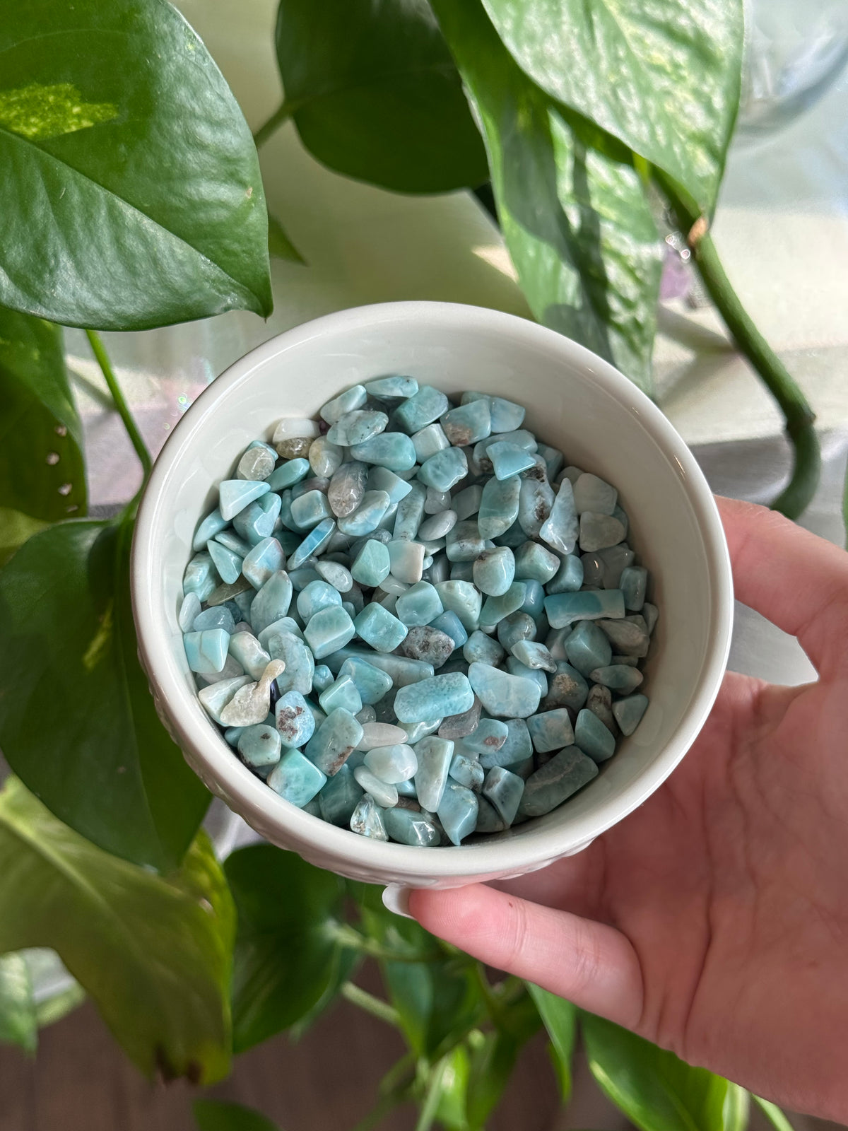Small High Grade Larimar Chips