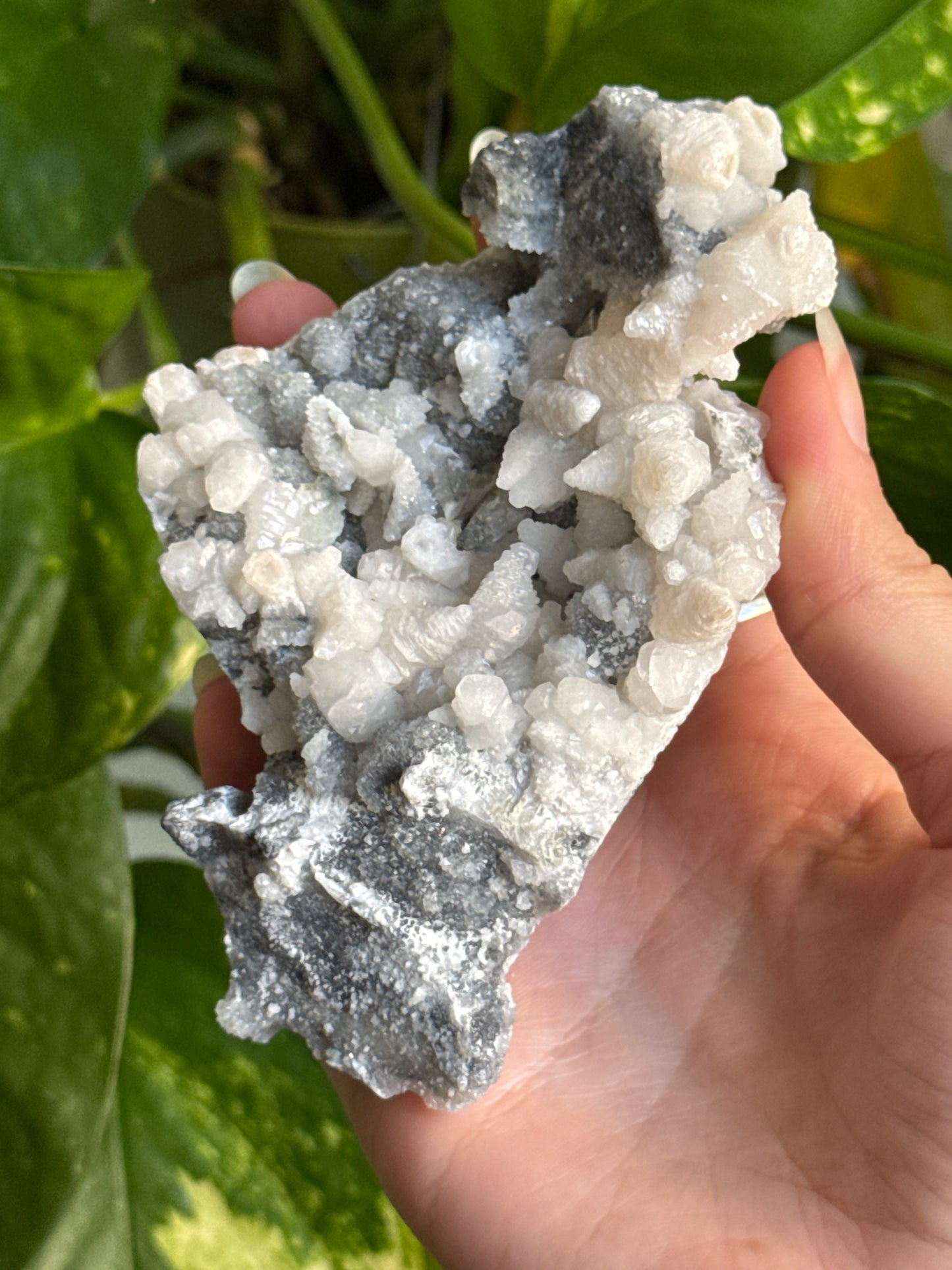 Calcite on Sphalerite Specimen