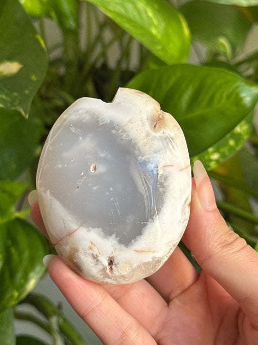 Blue Chalcedony Palmstone