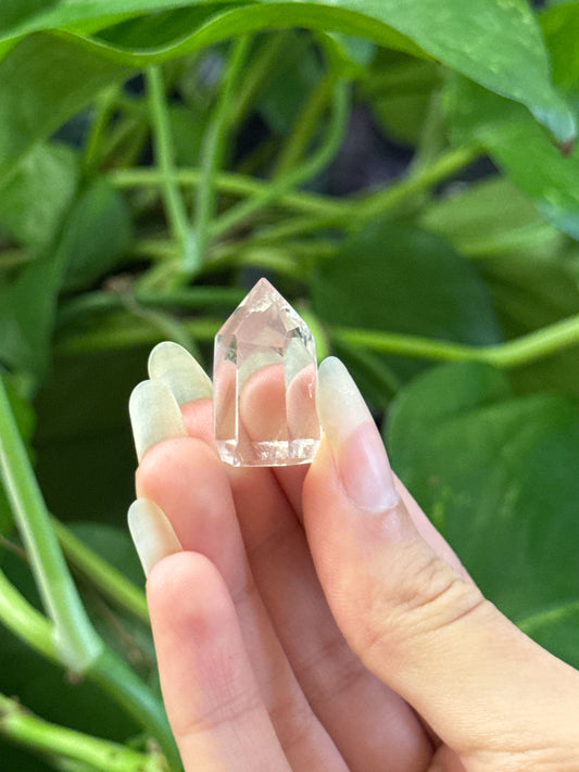 Pink Lithium Quartz Tower