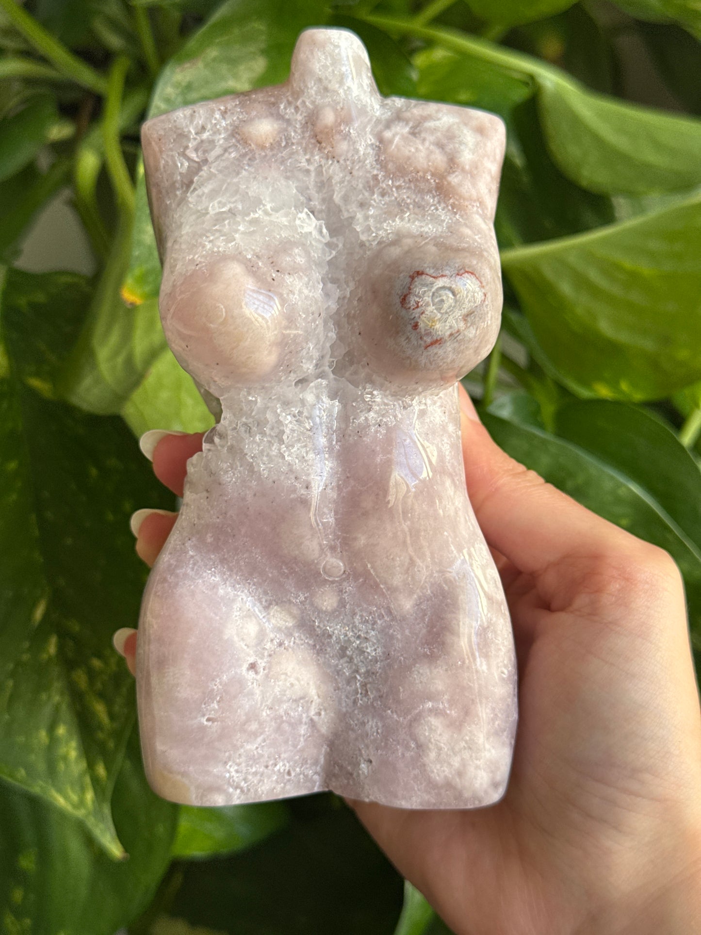 Druzy Pink Amethyst Goddess