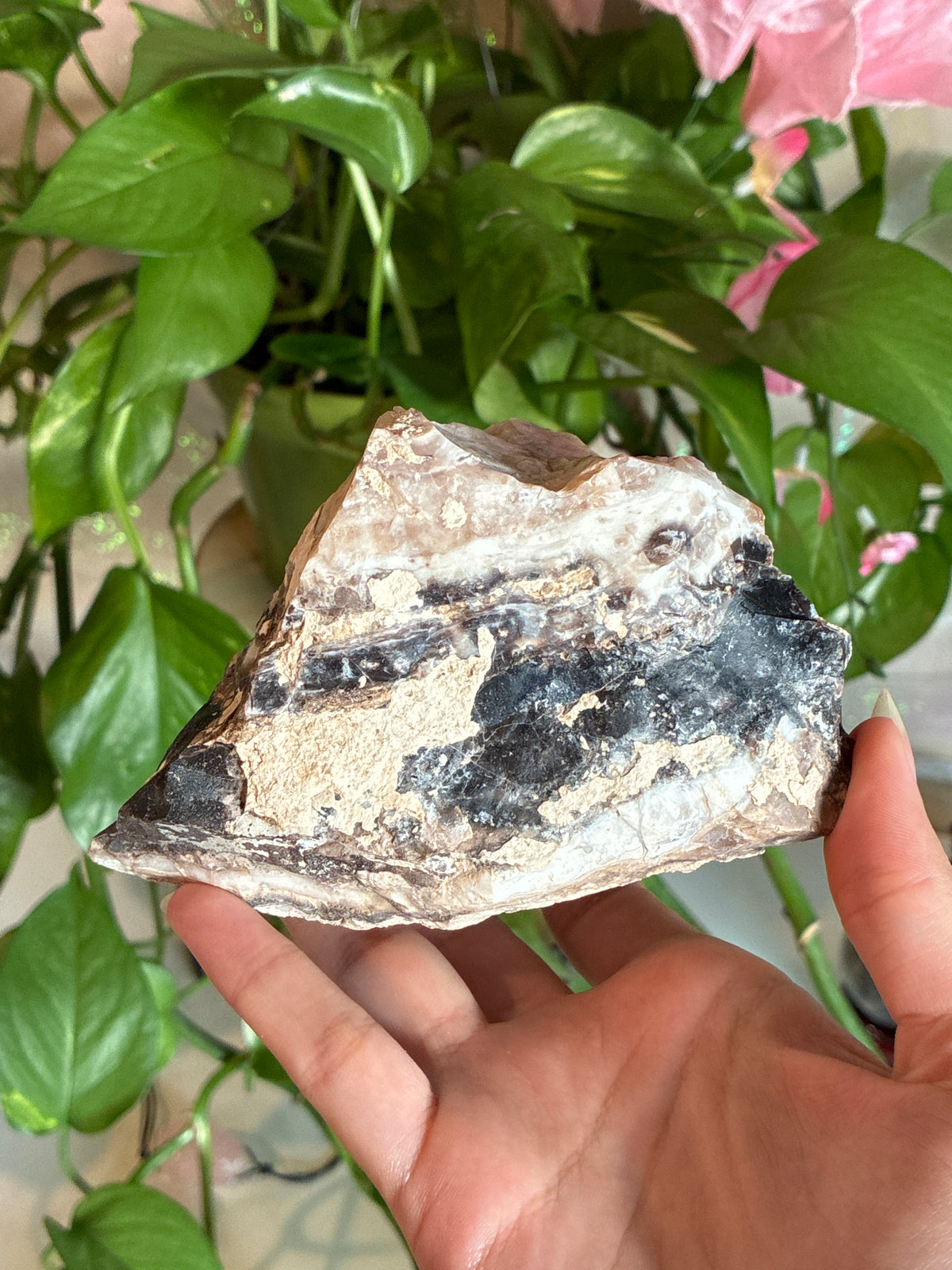 Large Raw Zebra Calcite Specimen