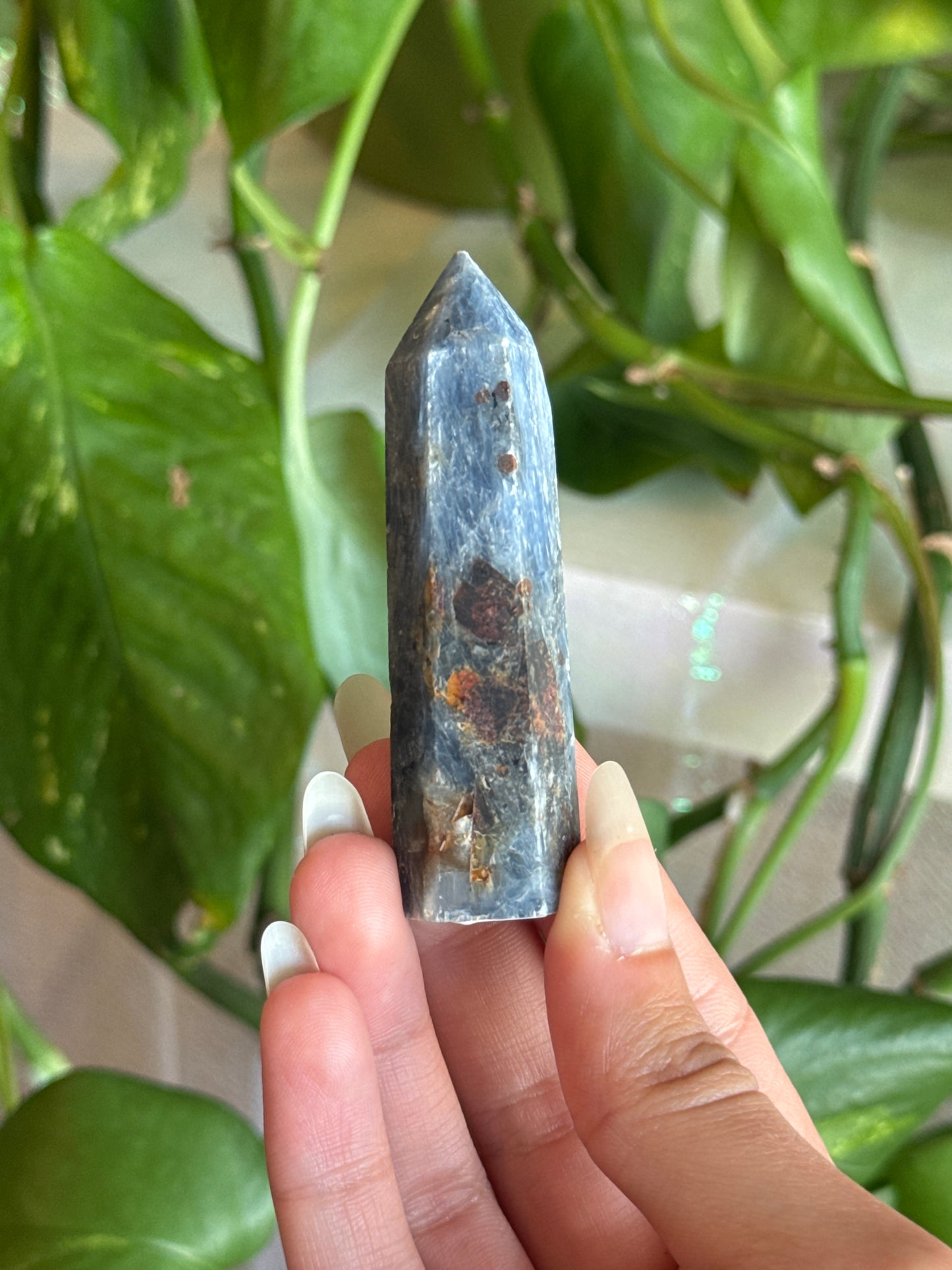Kyanite Tower with Garnet Inclusions