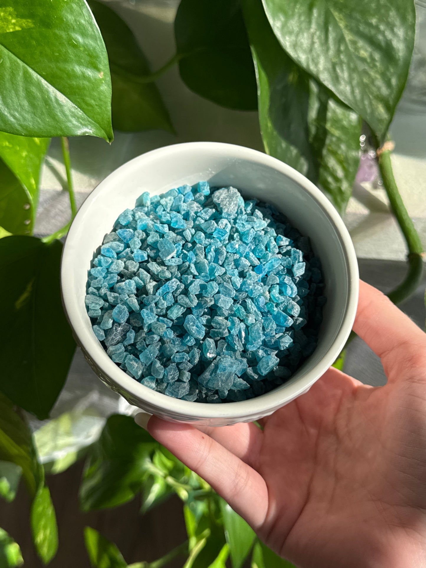 Blue Apatite Raw Chips