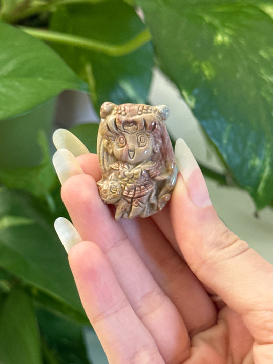 Sailor Moon Detailed Jasper Carving