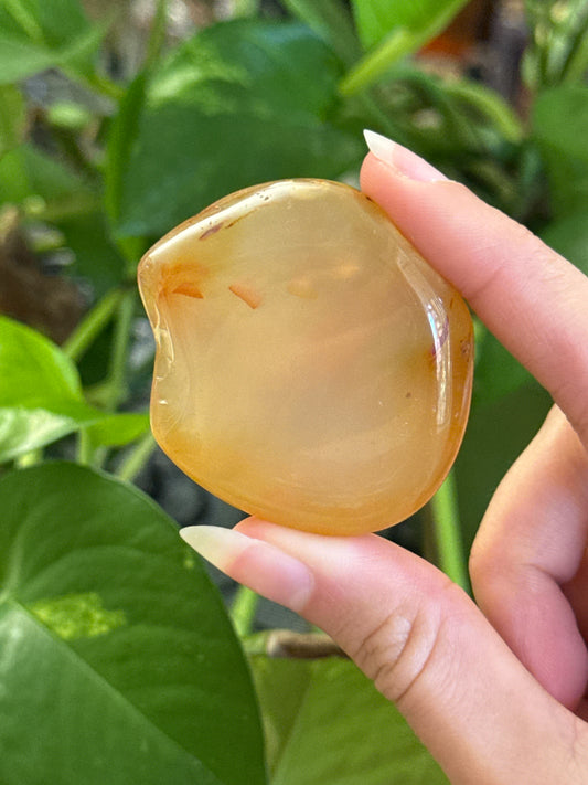 Light Carnelian Flat Stone