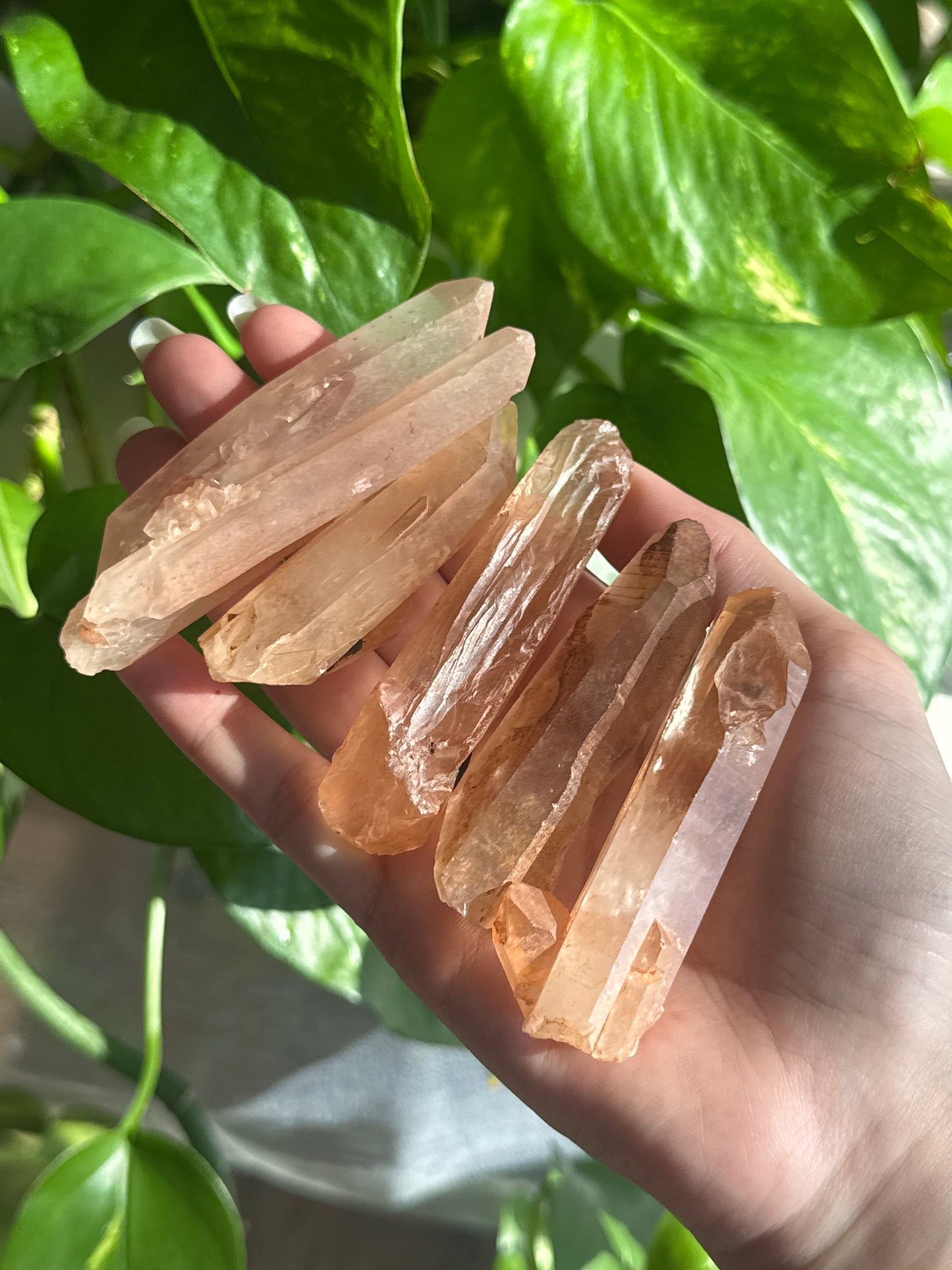 Tangerine Quartz Raw Point