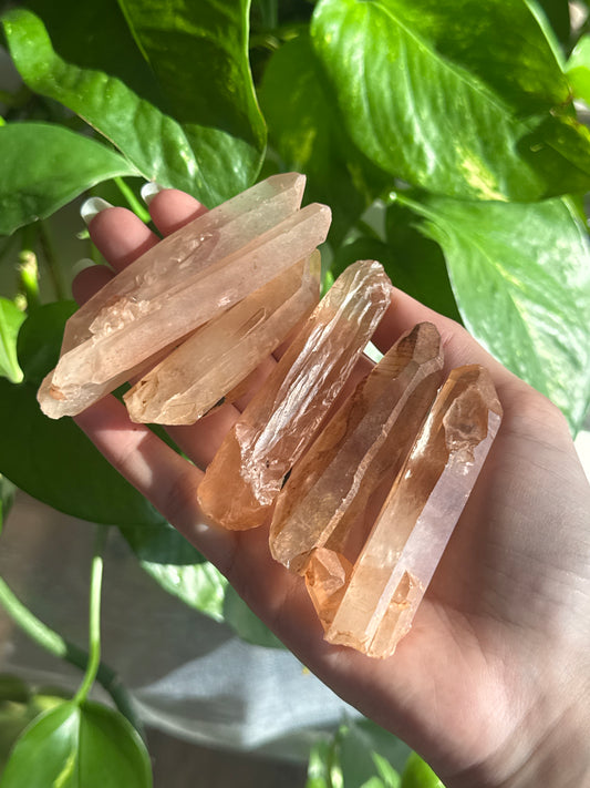 Tangerine Quartz Raw Point