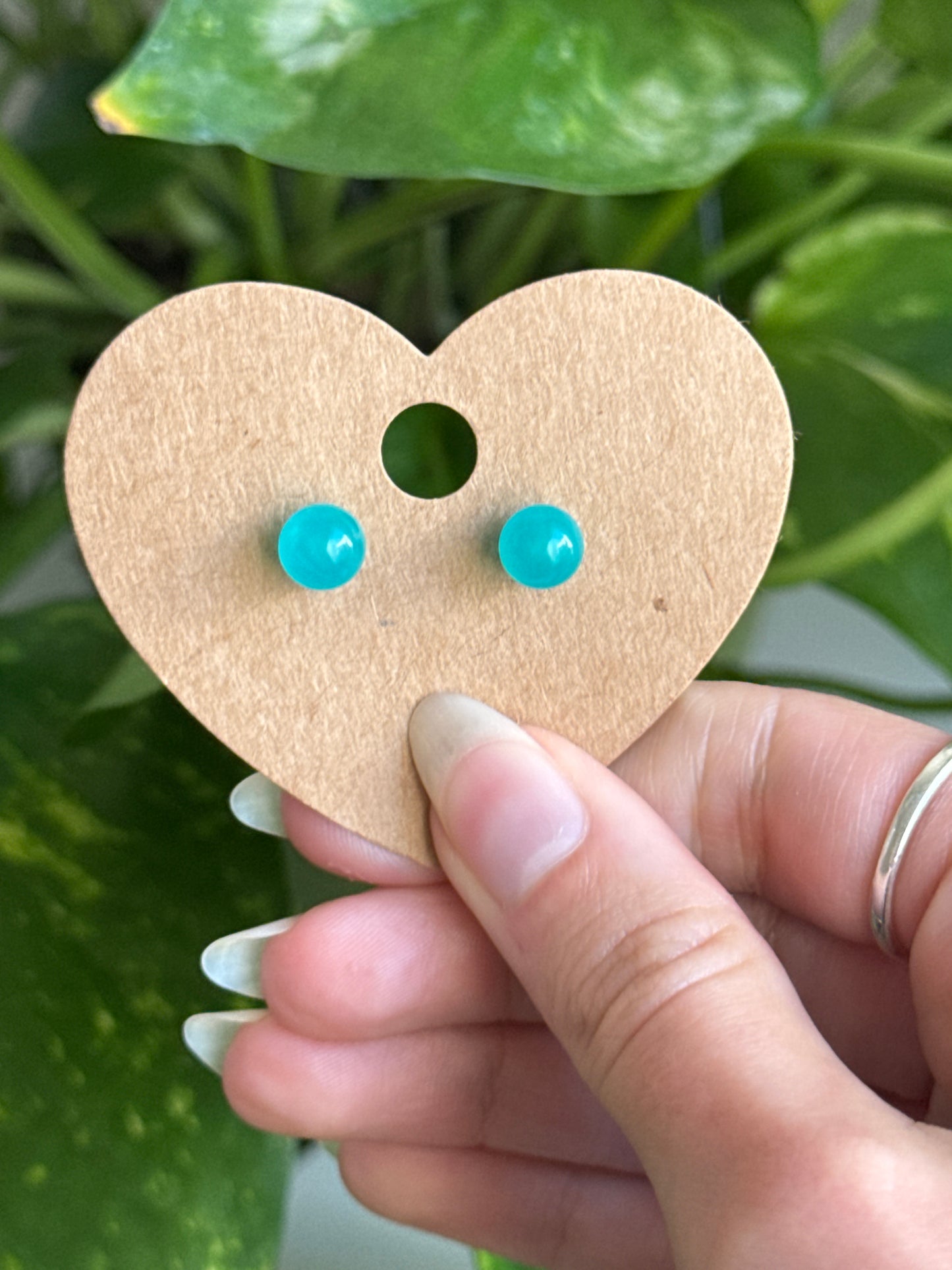 Amazonite Stud Earrings