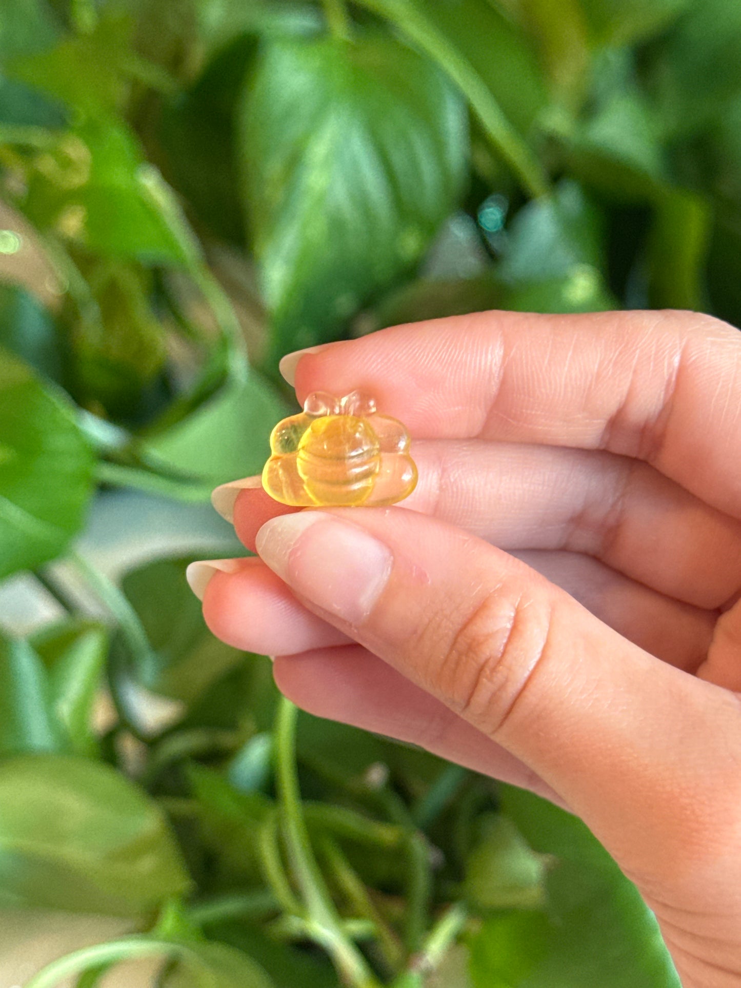 Yellow Fluorite Mini Bee Carving