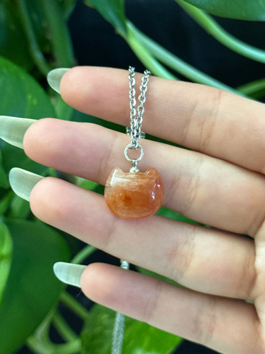 Kitty Fire Quartz Necklace
