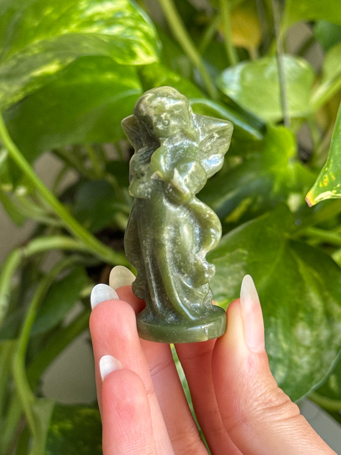 Green Jasper Angel Fairy