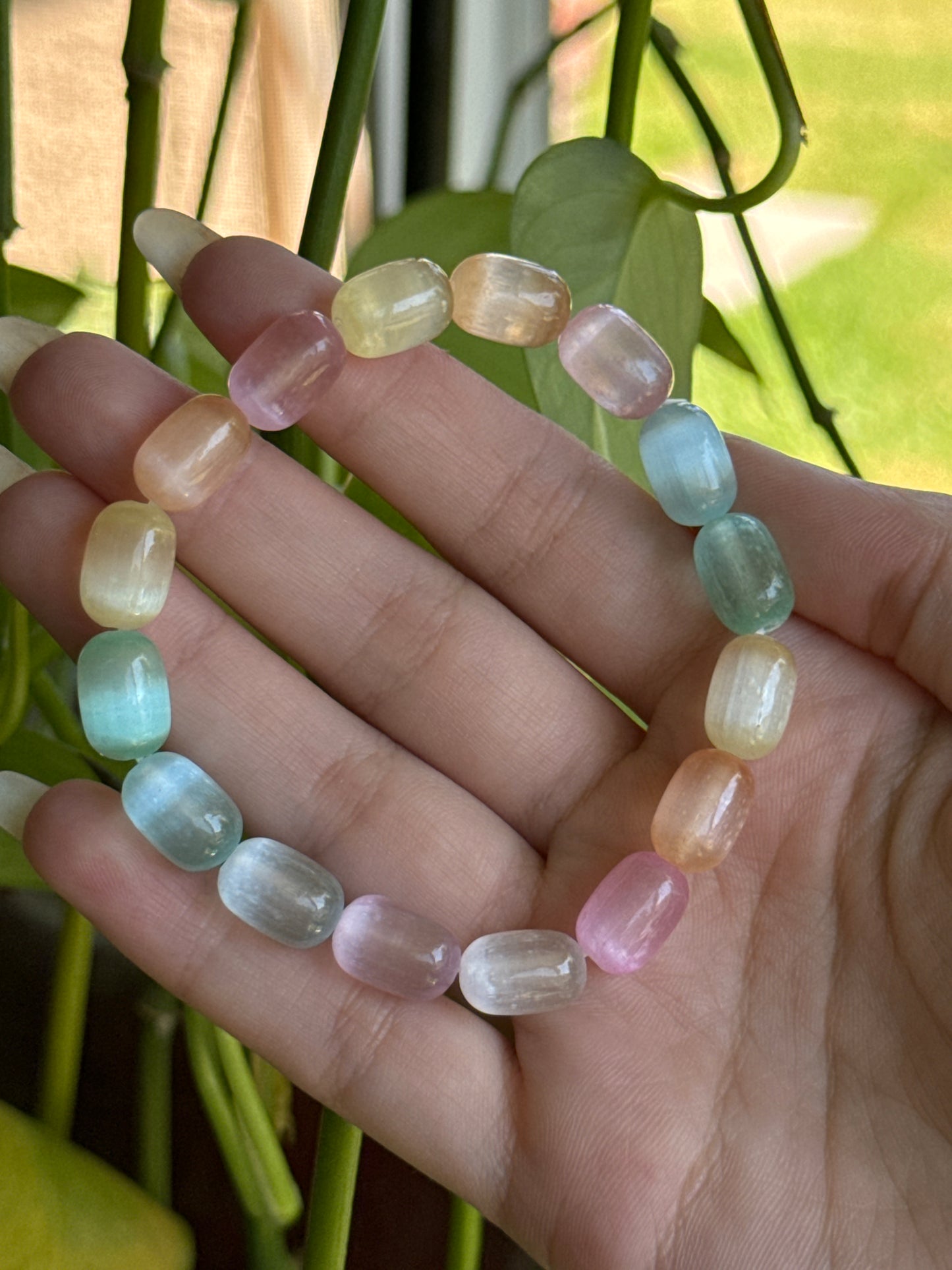 Pastel Selenite Bracelet