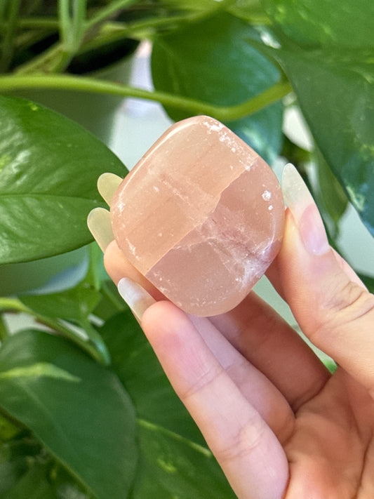 Rose Calcite Flatstone | You Pick
