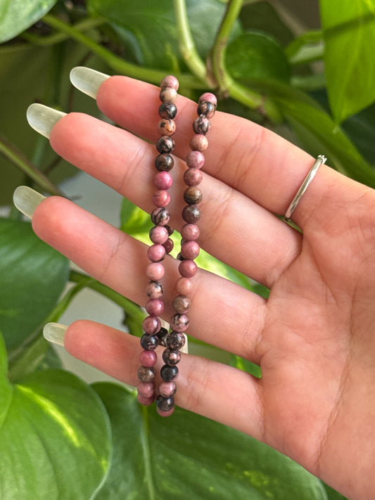 Rhodonite Dainty Bracelet