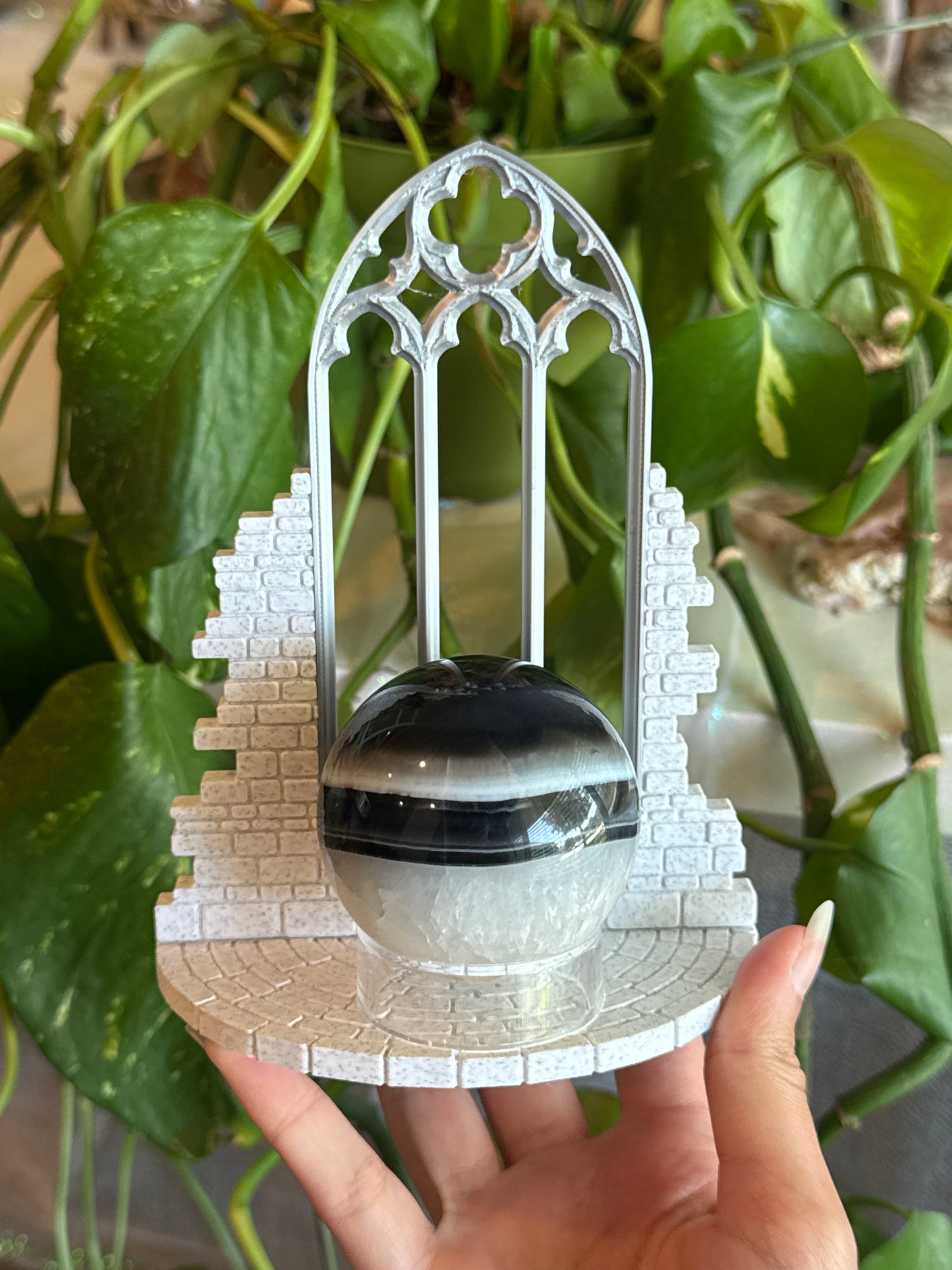 Arched Window Crystal Display