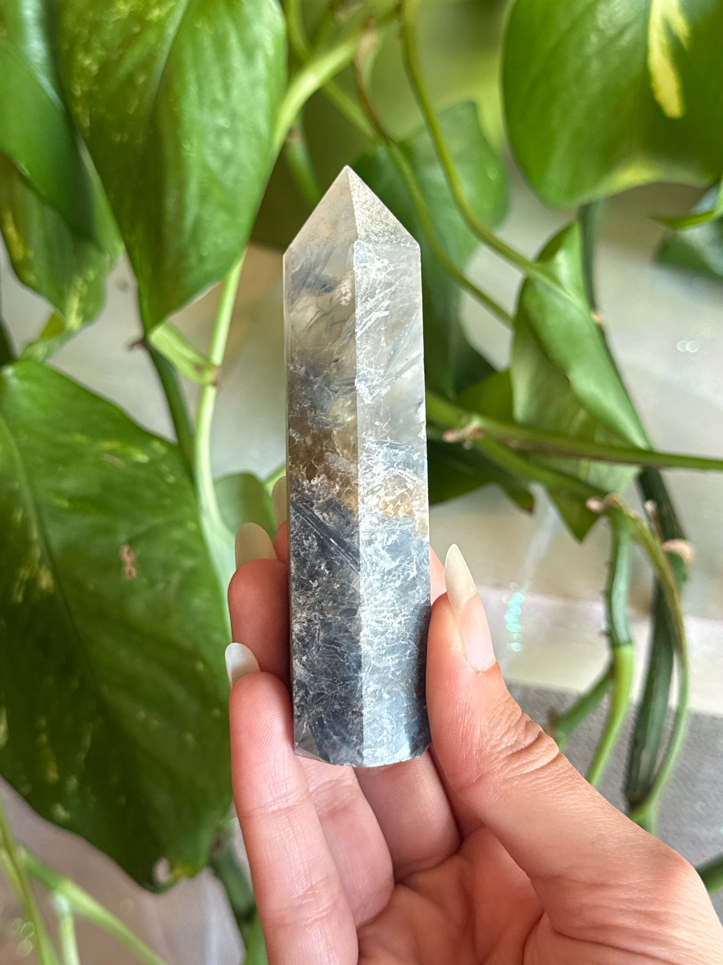 Unique Kyanite in Quartz Tower