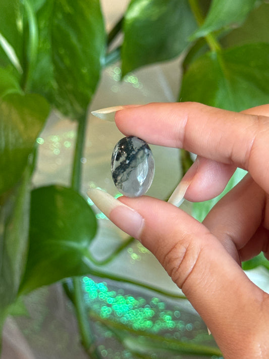 High Grade Moss Agate Oval