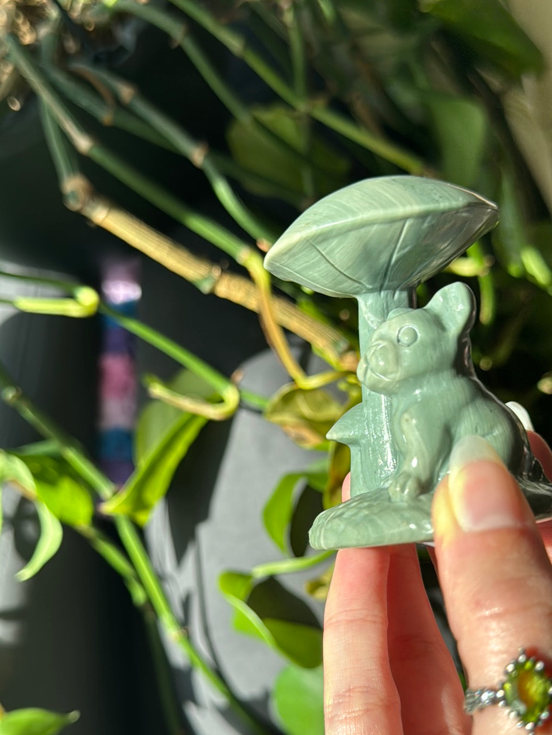 Puppy Jade Mushroom