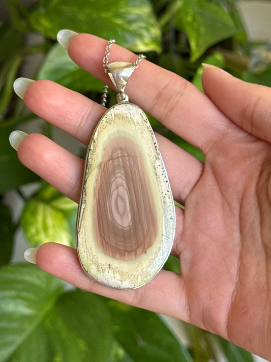 Imperial Jasper Statement 925 Sterling Silver Necklace